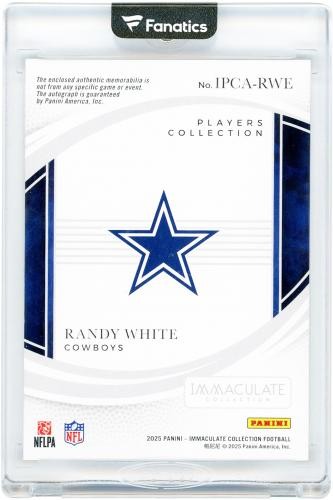 Randy white cowboys signed - cowboys,