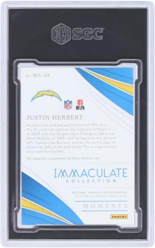 Justin herbert chargers signed - herbert,